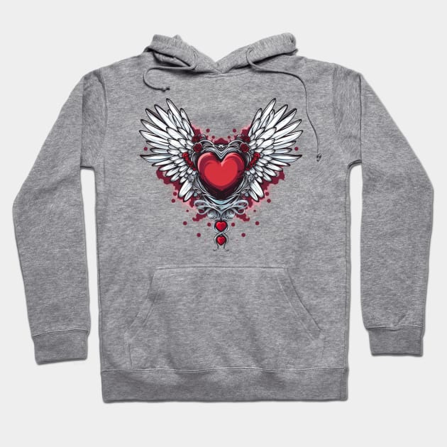 Heart With Wings 6 Hoodie by Gypsykiss